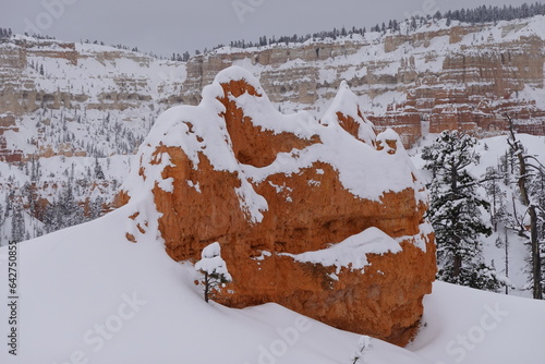 Snow-covered Bryce Canyon