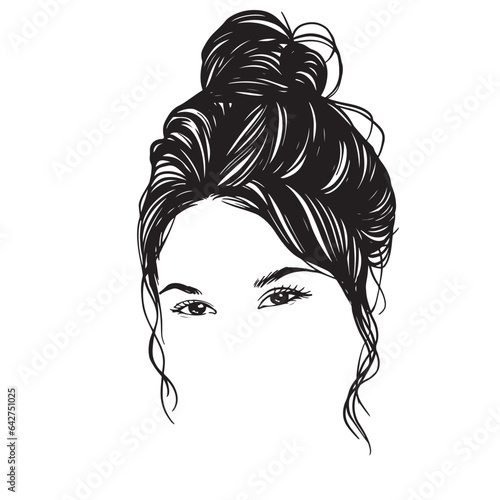 Messy Hair Bun