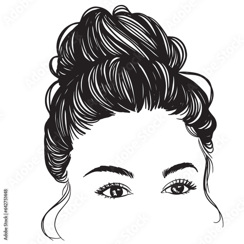 Messy Hair Bun