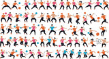 pattern of people sport icon