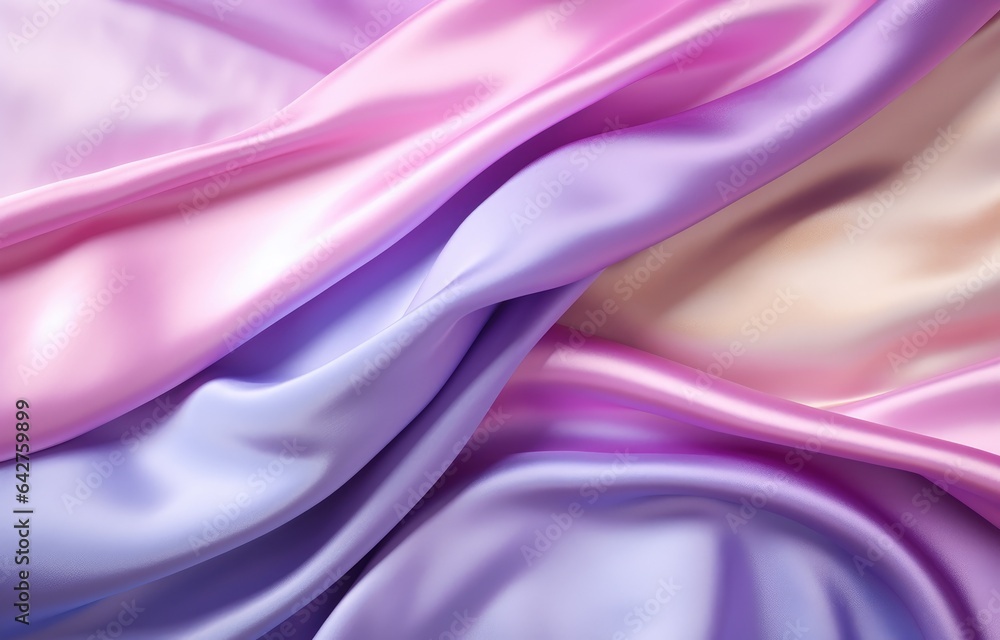 Obraz premium waving silk cloth background pink and purple color beautiful soft 