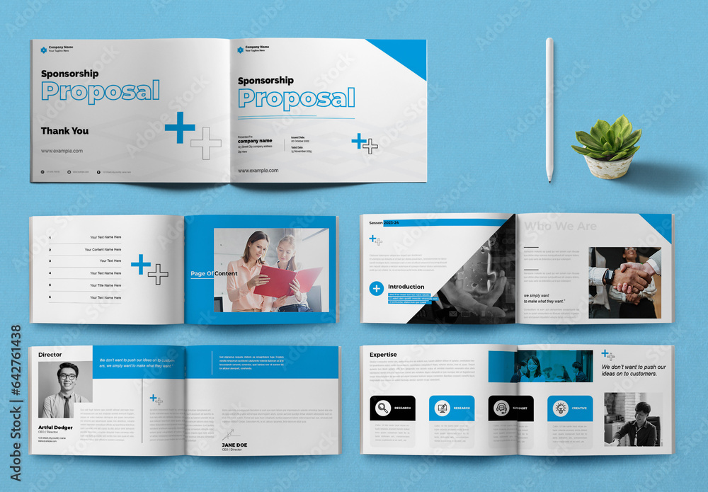 Sponsorship Proposal Template Stock Template Adobe Stock