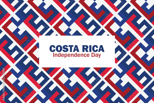 Happy Costa Rica Independent Day Vector Template Design Illustration