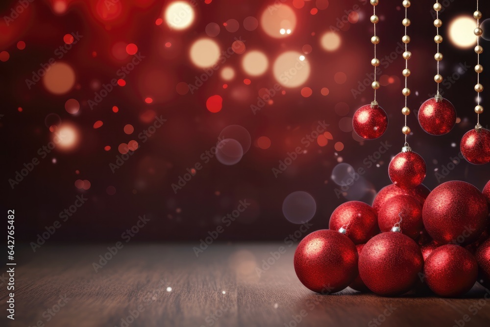 Christmas or Happy New Year background. Generative AI Christmas or Happy New Year background. Generative AI
