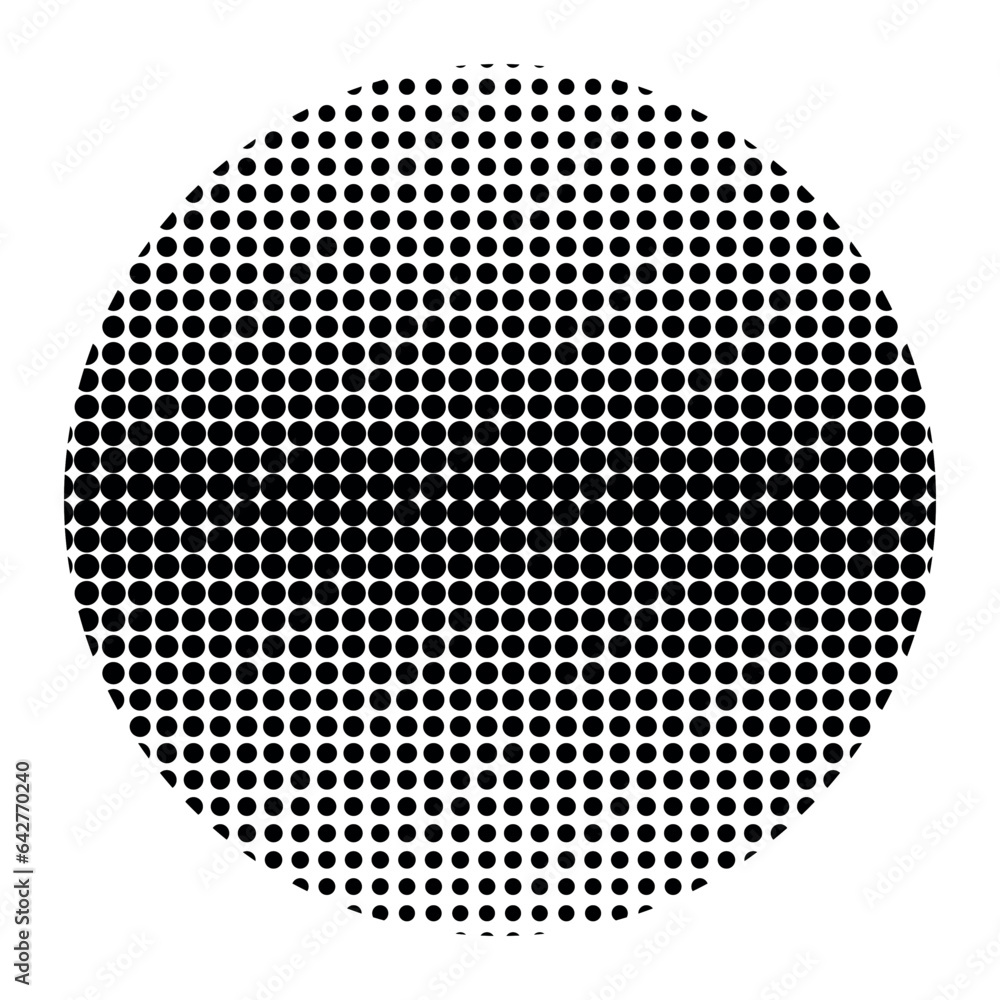 Circle texture halftone vector pattern