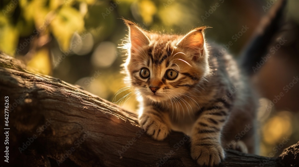 Munchkin Cat Explores Tree, A Glimpse of Playful Feline Adventure