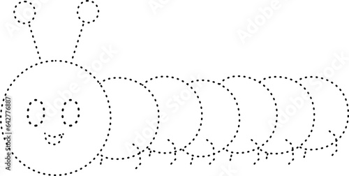 Tracing drawing worm