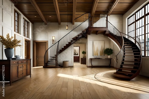 staircase in a house generated by AI