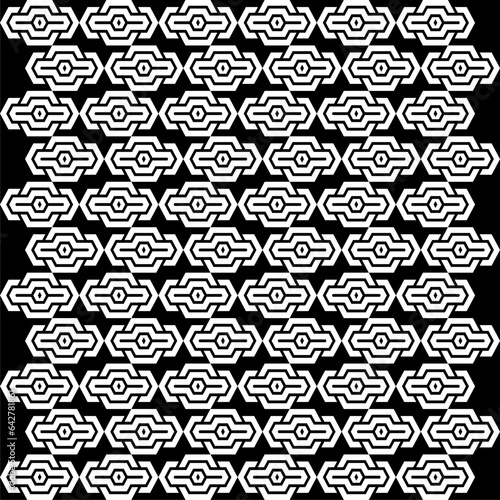 Seamless pattern hexagon abstract background in flat design illustration with simple graphic design