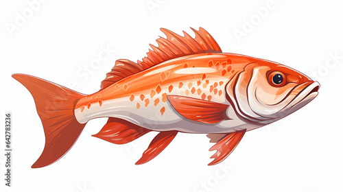 hand drawn cartoon delicious sea fish illustration 