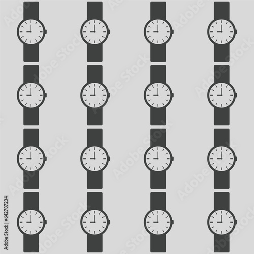seamless pattern with clocks