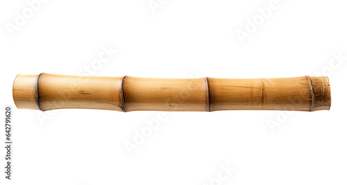 Fotografija Piece of bamboo trunk isolated on transparent background