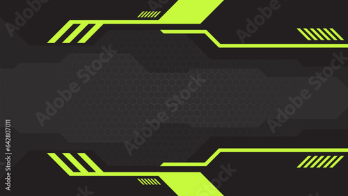 green black futuristic  background with copy space area