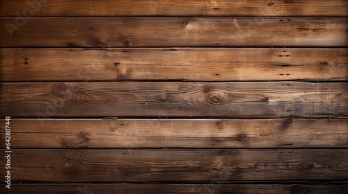 A rustic wooden wall made of planks and boards created with Generative AI technology