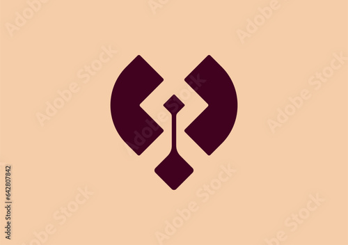 Abstract V design exudes a feminine essence, harmonizing modernity and grace, a symbol of beauty in simplicity