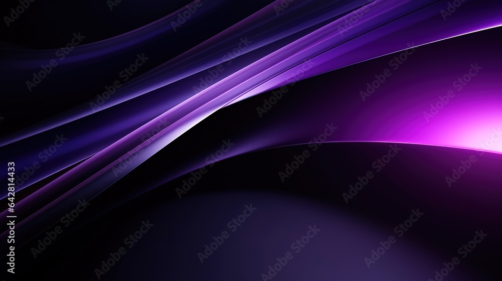 An abstract purple background with flowing light waves in shades of purple and blue An abstract purple background with flowing light waves in shades of purple and blue