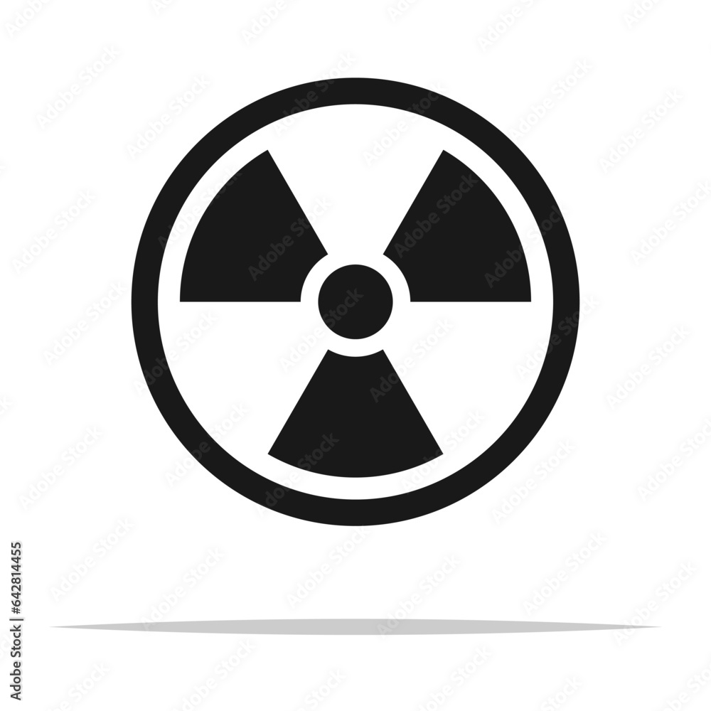 Radioactive symbol icon transparent vector isolated Radioactive symbol icon transparent vector isolated