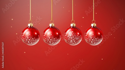 christmas background with balls