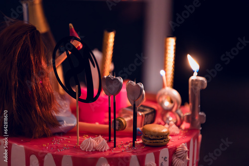 Obraz na płótnie a birthday cake for a 18 w salonie