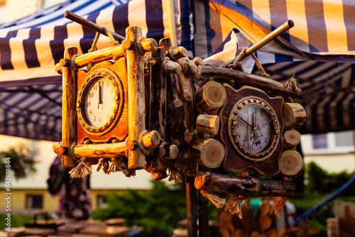 antique clock on the street