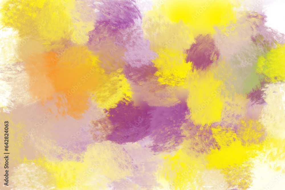 abstract background of a blending brush of white, yellow, purple with a mix of dark and soft tones.