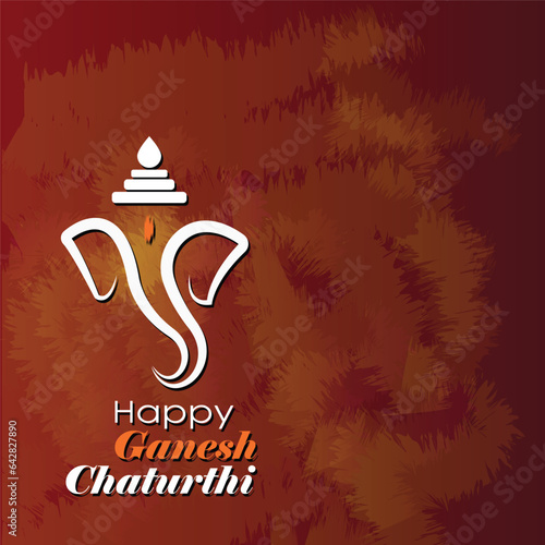 Ganesh Chaturthi Vector Illustration. Illustration of Ganesh Chaturthi festival of India vector banner poster greeting card