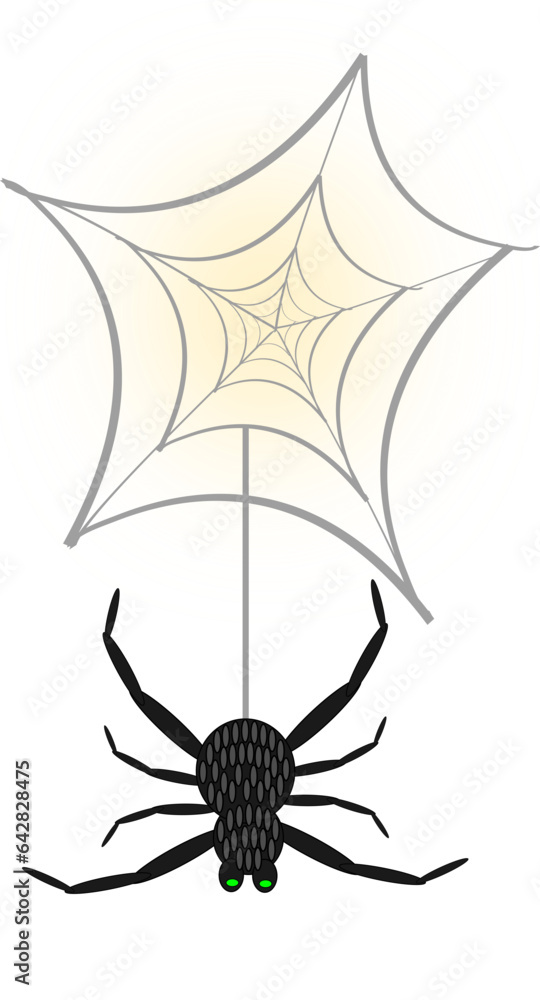 Halloween Party with spooky illustrations - Poison Spider