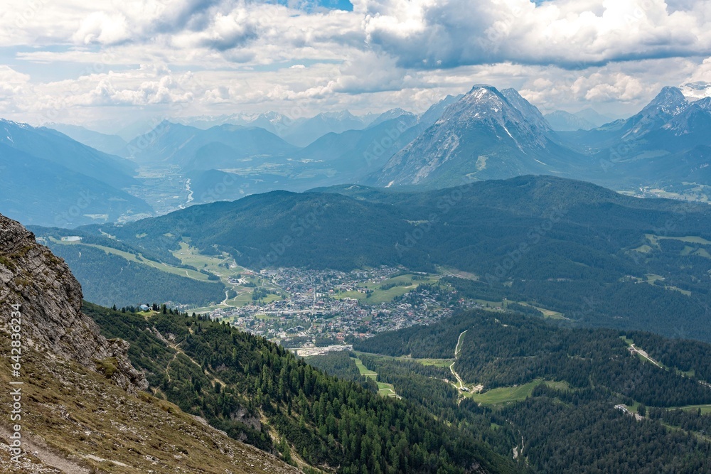 view of the mountains