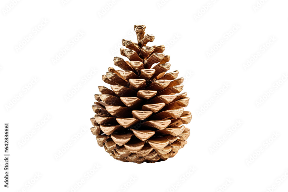 Christmas Pinecone decoration white background isolated PNG Christmas Pinecone decoration white background isolated PNG