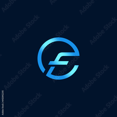 cf letter design logo