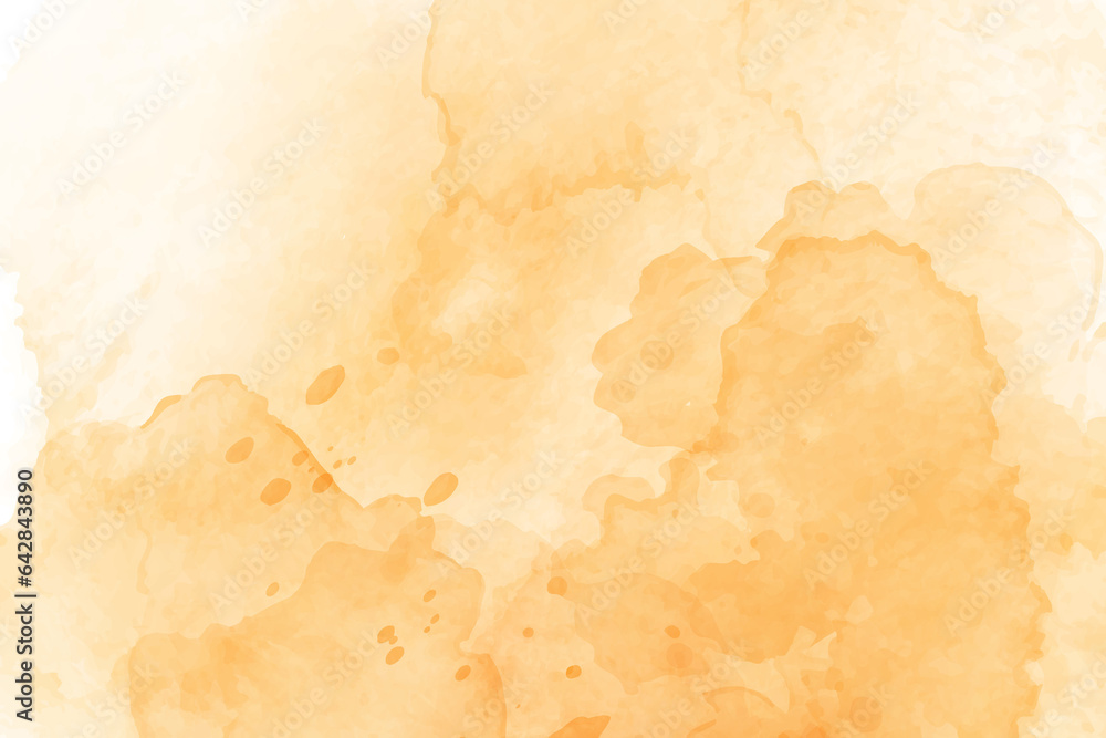 soft orange abstract splash paint background with watercolor texture