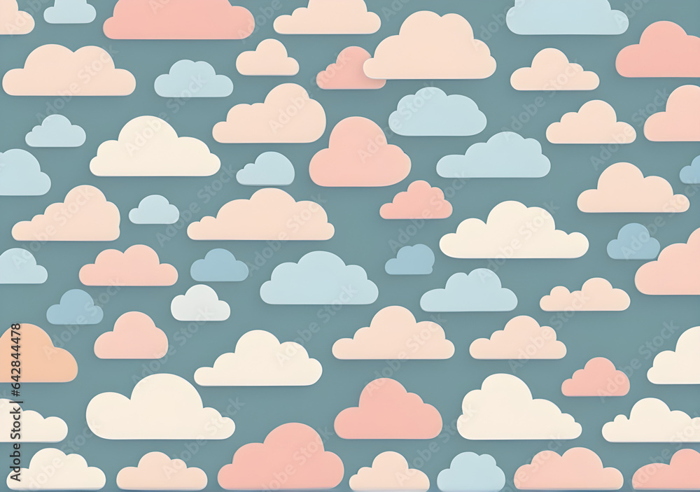 seamless background with clouds seamless background with clouds