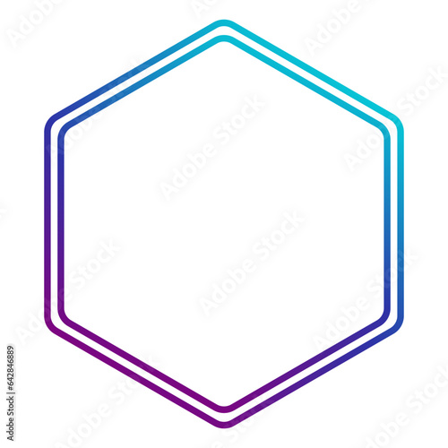 Hexagonal shape frame