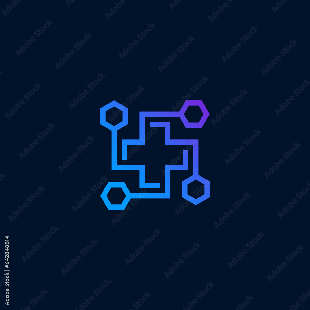 cross medical with blue colour design logo cross medical with blue colour design logo