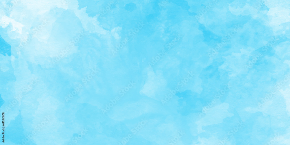 Hand painted abstract soft sky blue watercolor sky and clouds, Watercolor illustration art marble painting abstract blue color texture, Stain artistic vector used as being an element, design and card. Hand painted abstract soft sky blue watercolor sky and clouds, Watercolor illustration art marble painting abstract blue color texture, Stain artistic vector used as being an element, design and card.