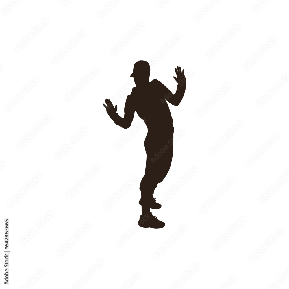 Graceful Dancer Silhouettes in Moonlit Performance Graceful Dancer Silhouettes in Moonlit Performance