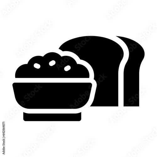 carbohydrates solid icon illustration vector graphic