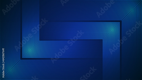 Dark blue simple abstract background with lines in a geometric style as the main element.