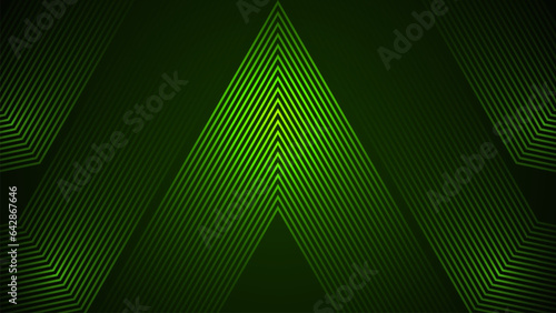 Dark green simple abstract background with lines in a geometric style as the main element.