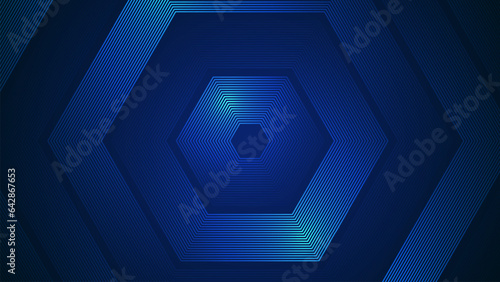 Dark blue simple abstract background with lines in a geometric style as the main element.