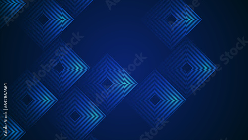 Dark blue simple abstract background with lines in a geometric style as the main element.