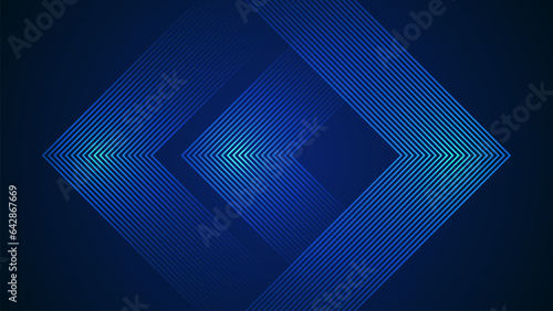 Dark blue simple abstract background with lines in a geometric style as the main element.