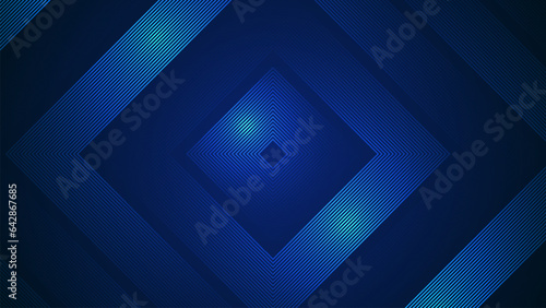 Dark blue simple abstract background with lines in a geometric style as the main element.