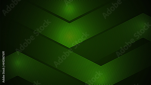 Dark green simple abstract background with lines in a geometric style as the main element.