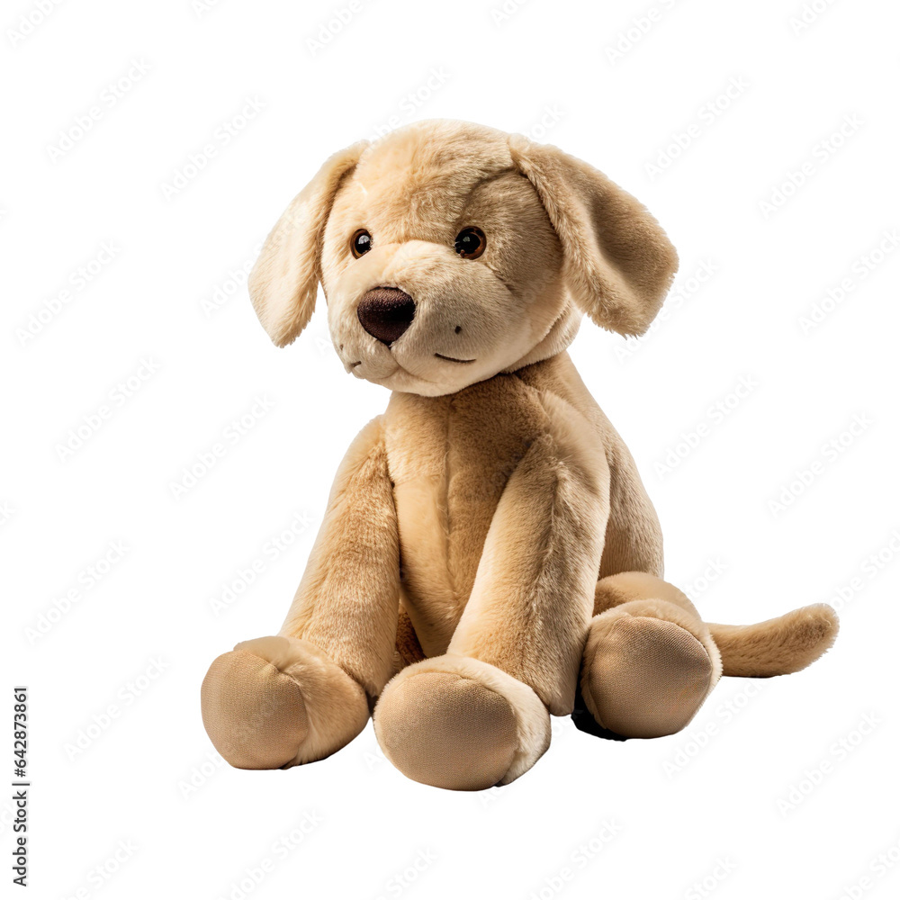 front view close up of dogsoft toy isolated on a white transparent background front view close up of dogsoft toy isolated on a white transparent background