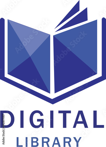 blue book vector for library