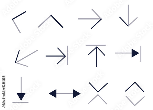 Arrow Icon Set Design EPS 10 photo