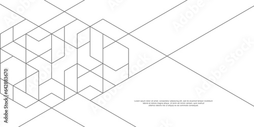 The graphic design elements with isometric shape blocks. Vector illustration of abstract geometric background