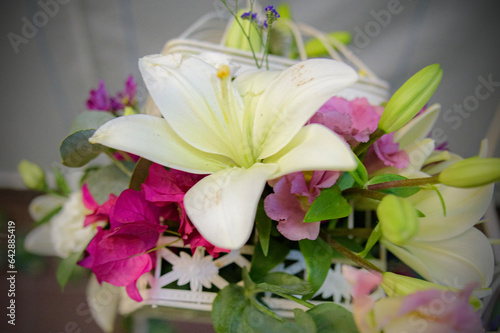 Fototapeta Naklejka Na Ścianę i Meble -  Flores hornamentales de boda