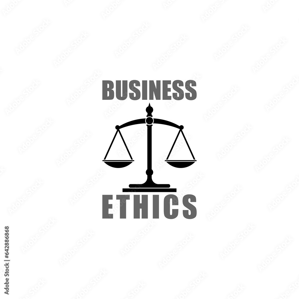 Business ethics icon isolated on transparent background Business ethics icon isolated on transparent background